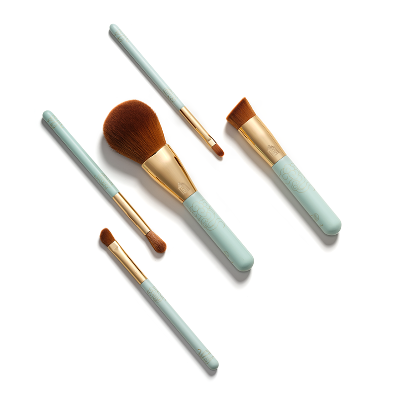 Gilded Azure Makeup Brush Set-The Palace Museum