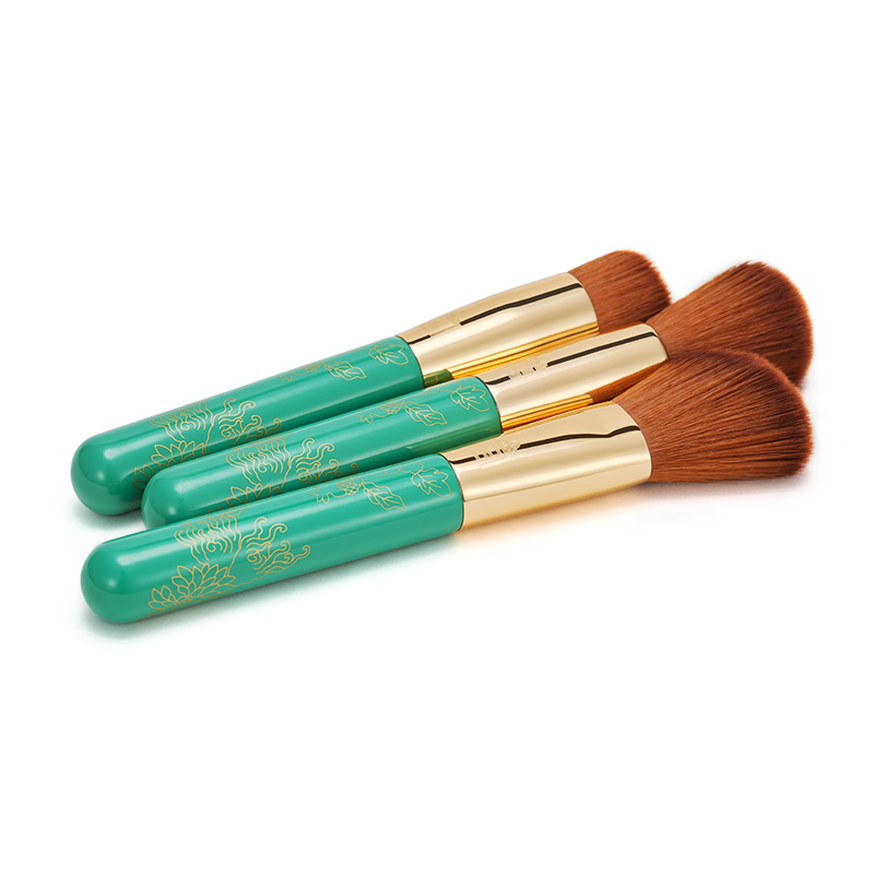 Gilded Turquoise Makeup Brush Set-The Palace Museum